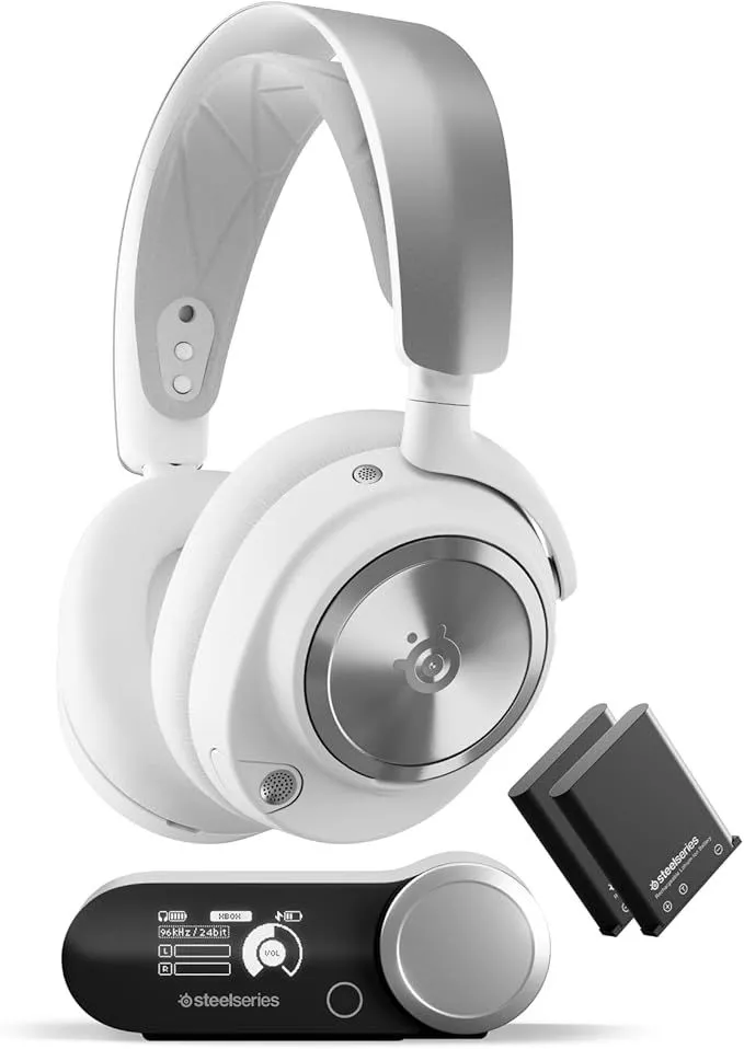 Tai nghe chơi game không dây SteelSeries Arctis Nova Pro, được đánh giá cao về khả năng chống ồn và chất lượng âm thanh.