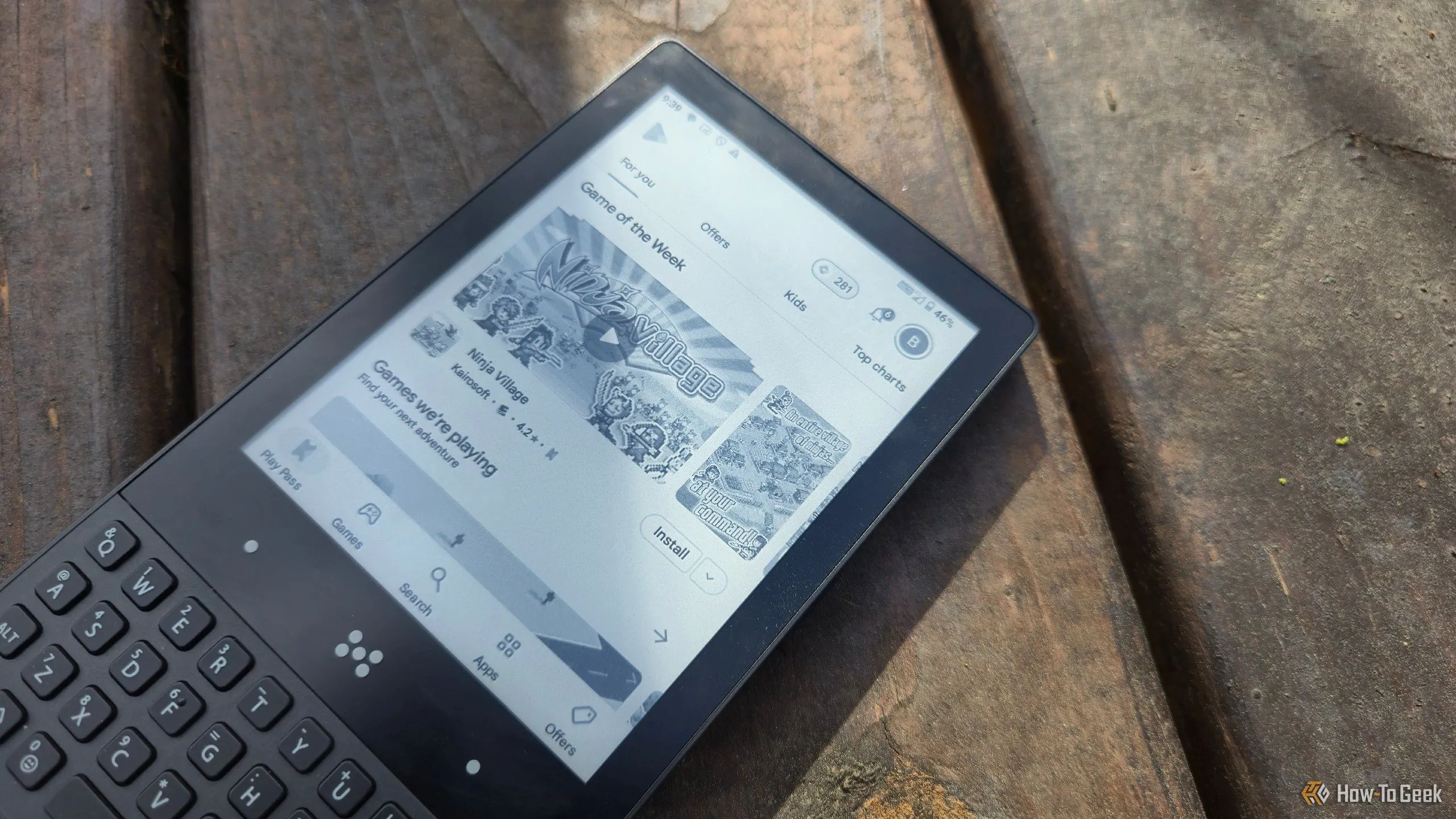 The Play Store on the Minimal Phone.