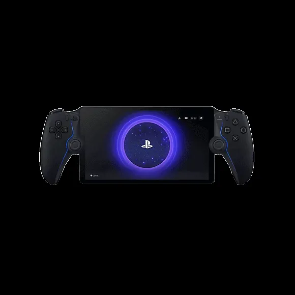 Thiết bị cầm tay PlayStation Portal màu đen.