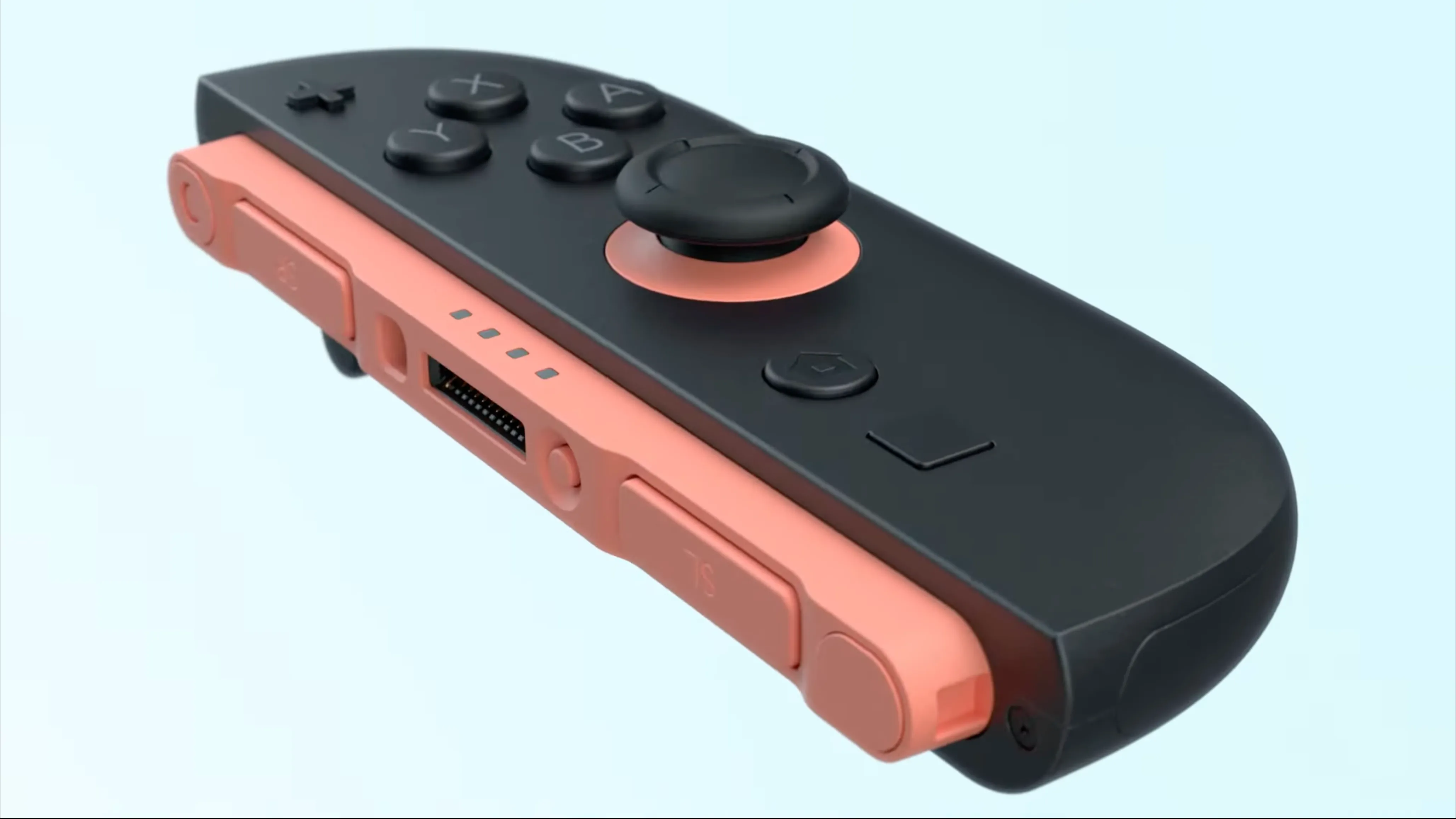 Thiết kế tay cầm Joy-Con mới của Nintendo Switch 2, lớn hơn và sử dụng cơ chế gắn từ tính cải tiến.