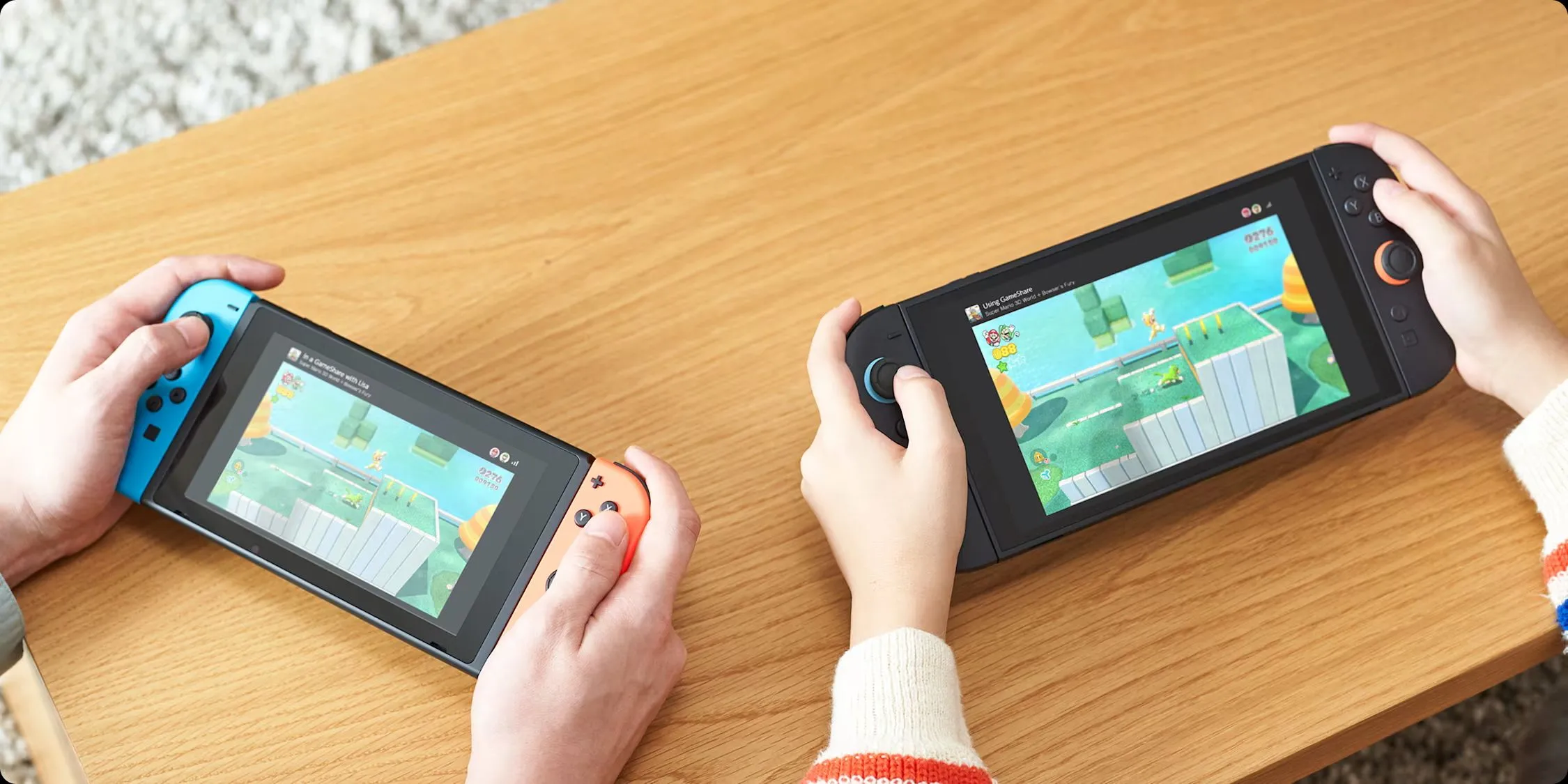 Tính năng GameShare của Nintendo Switch 2 cho phép chia sẻ trò chơi với máy Switch đời cũ
