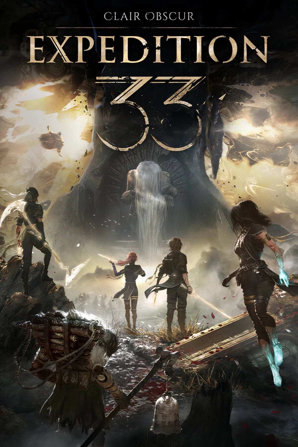Tổng hợp hình ảnh từ game Clair Obscur: Expedition 33, bao gồm các nhân vật, môi trường và cảnh chiến đấu