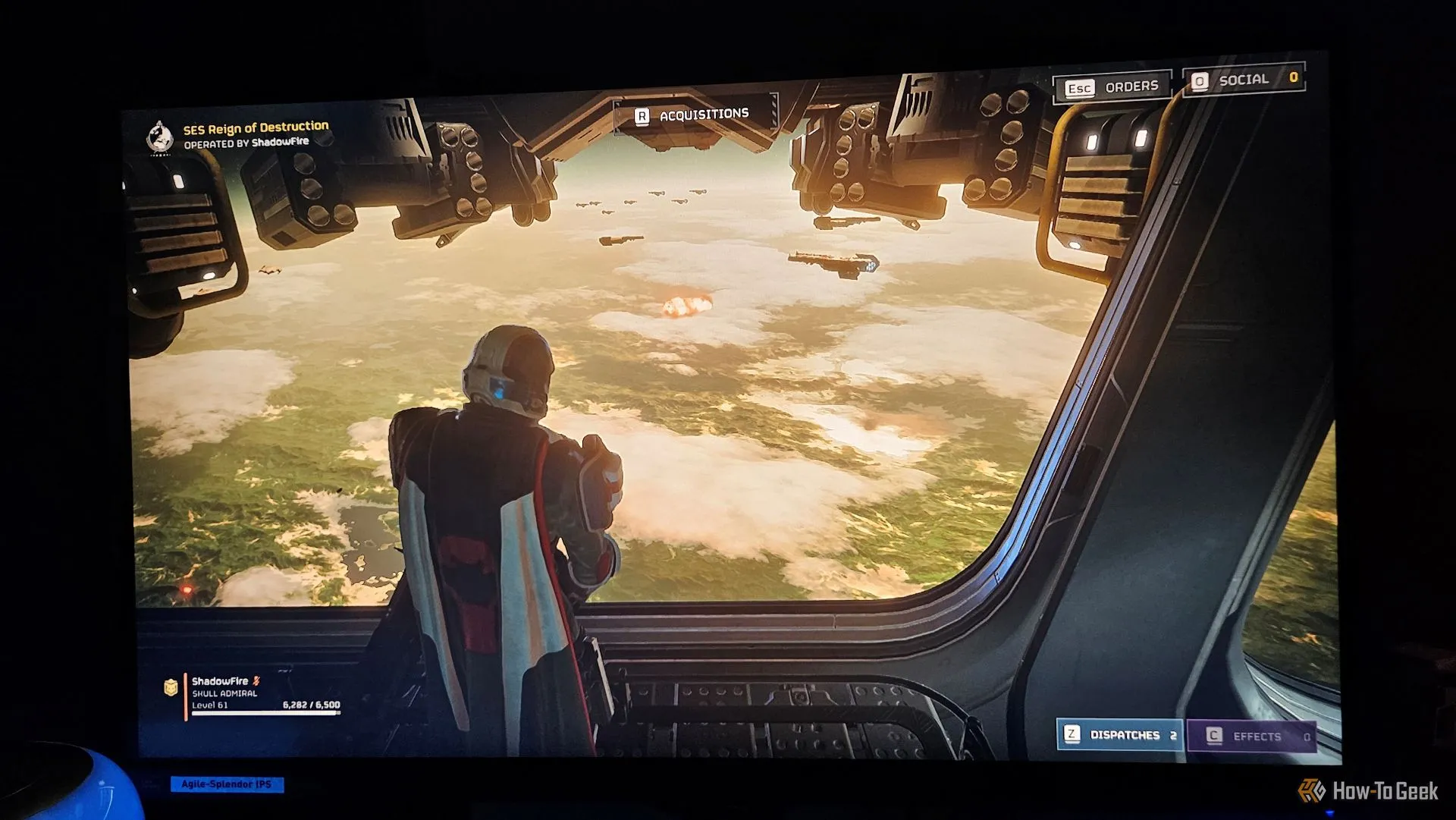 Trải nghiệm chơi game Helldivers 2 mượt mà trên màn hình Acer Predator XB273K V5, thể hiện khả năng tái tạo hình ảnh sống động