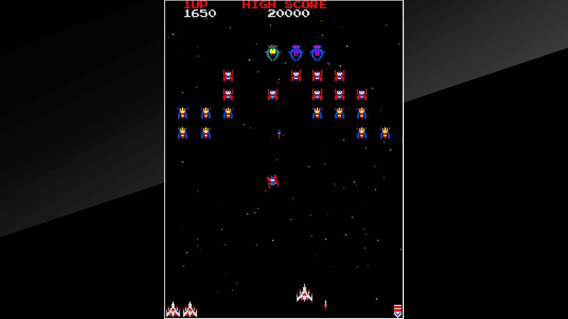 Trải nghiệm gameplay căng thẳng của Galaga, một trong những tựa game bắn ruồi arcade tiên phong.
