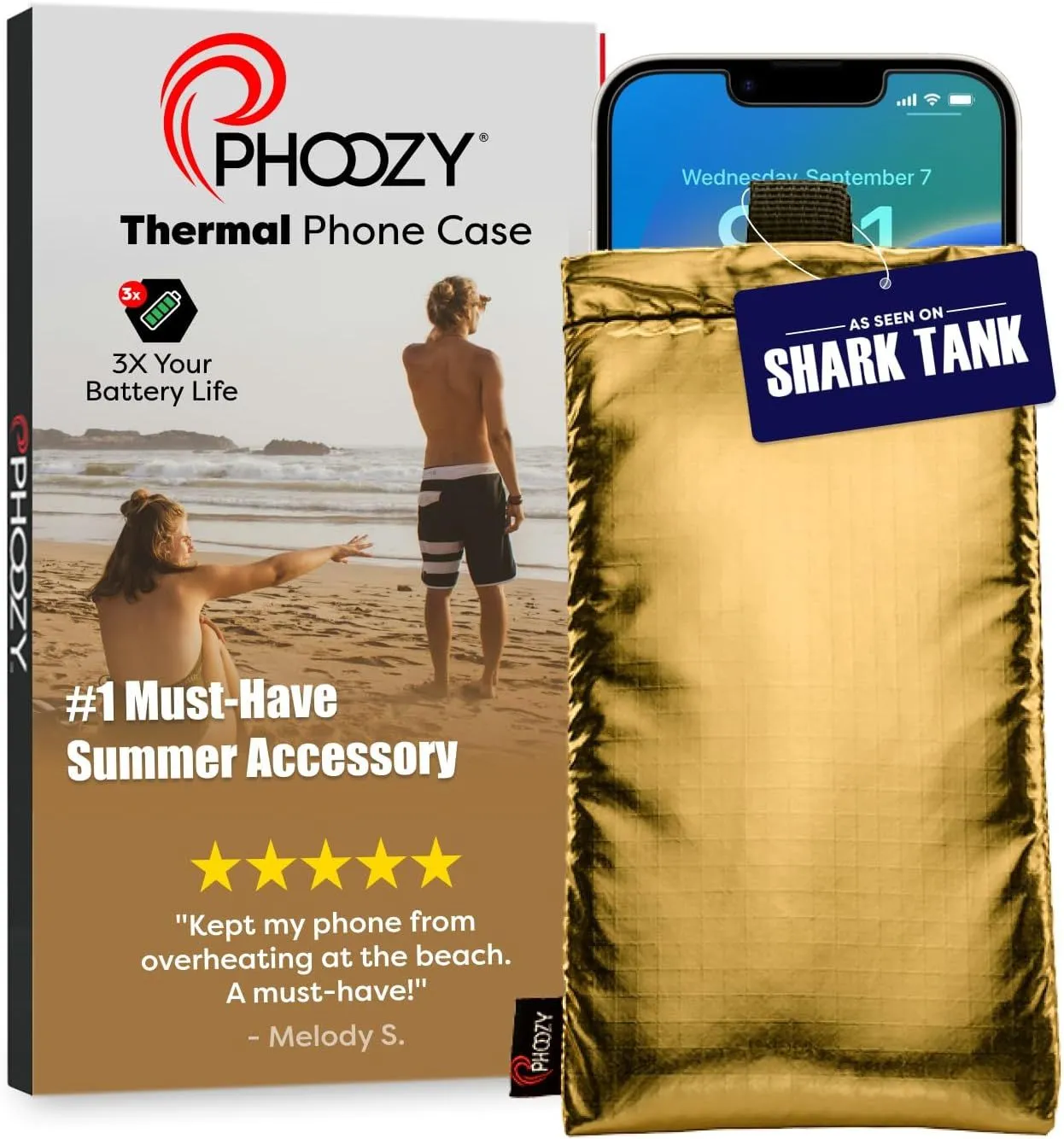 Túi bảo vệ nhiệt PHOOZY Thermal Phone Case, giúp điện thoại tránh bị quá nóng trong điều kiện nhiệt độ khắc nghiệt.