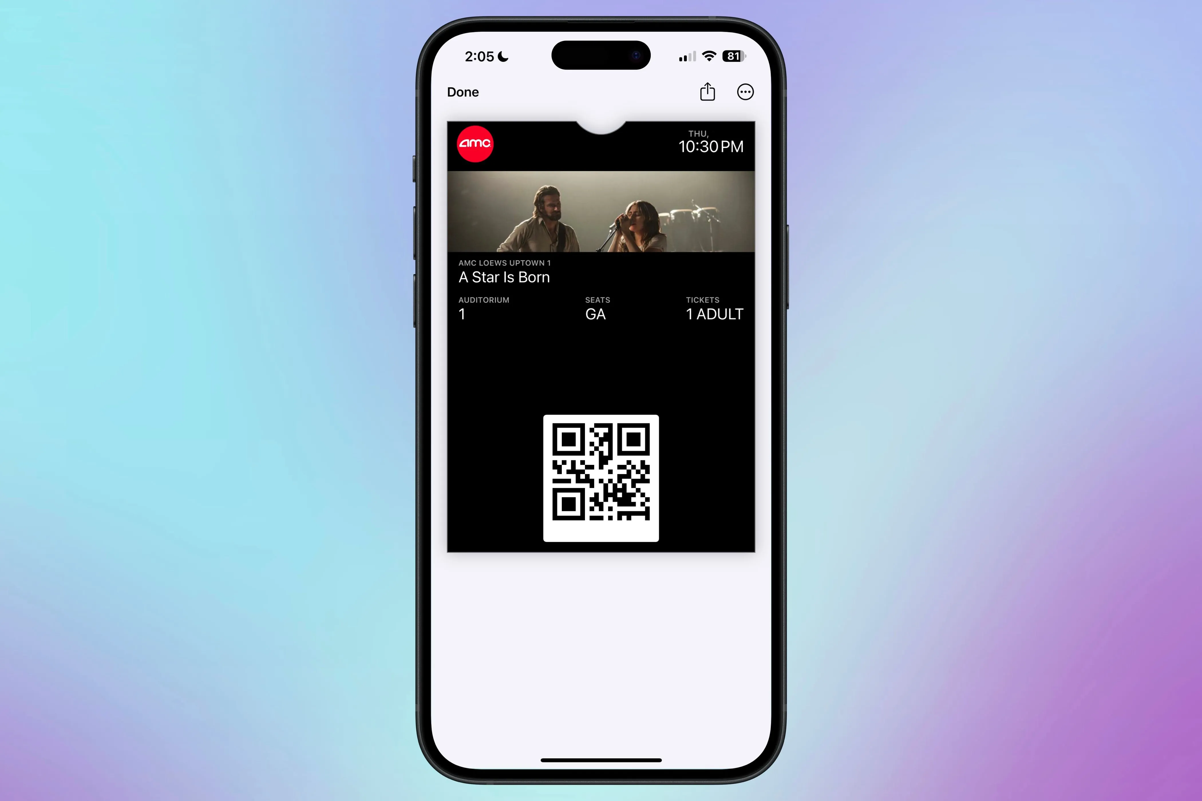 Vé xem phim AMC hiển thị trên Apple Wallet, sẵn sàng cho tính năng gợi ý trên màn hình khóa