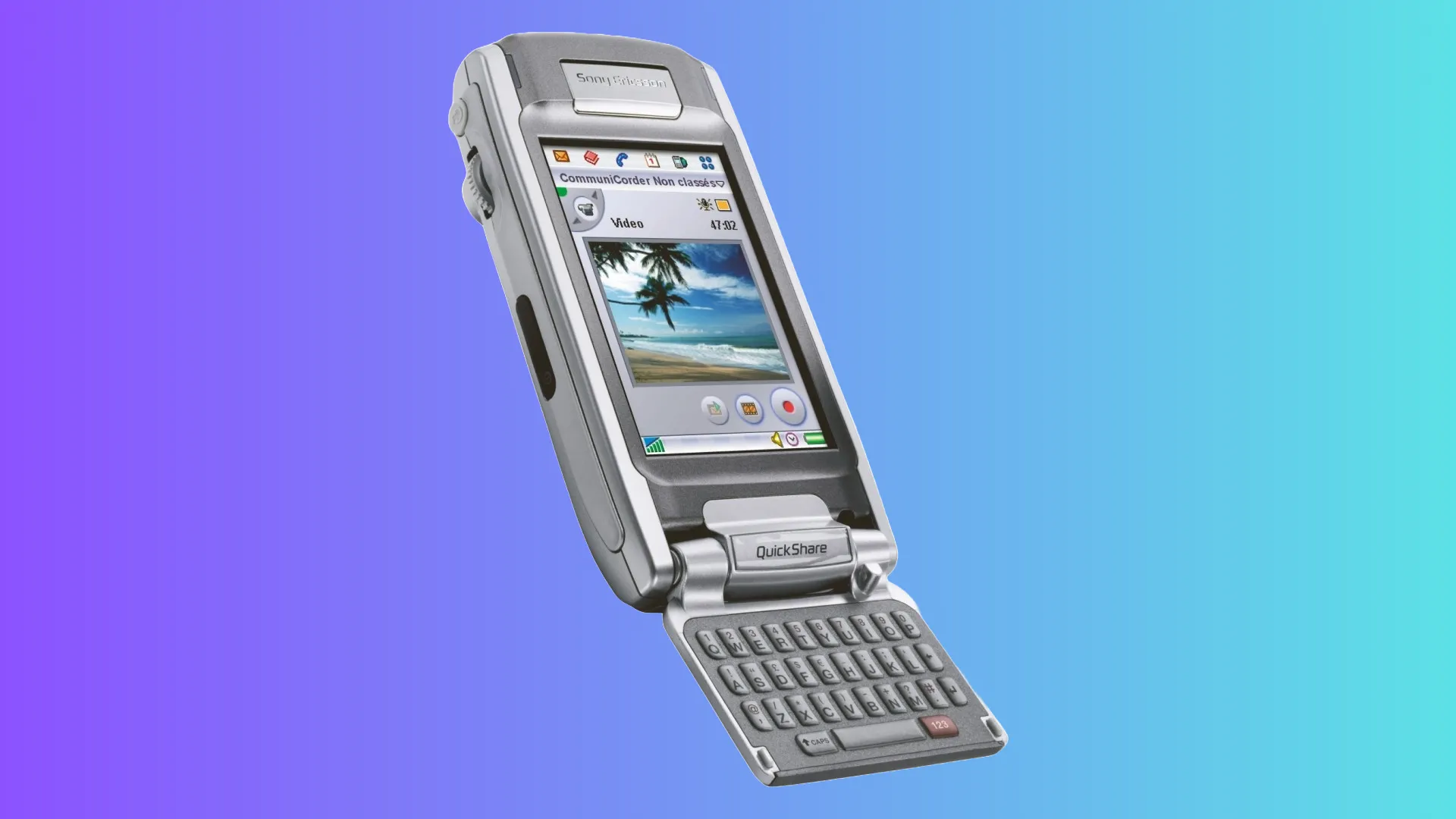 Điện thoại thông minh Sony Ericsson P910 với bàn phím QWERTY lật và giao diện UI được cải tiến