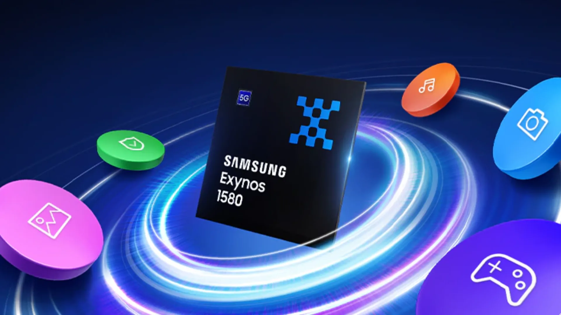 Hình ảnh minh họa chipset Exynos 1580, bộ vi xử lý của Galaxy Tab S10 FE.