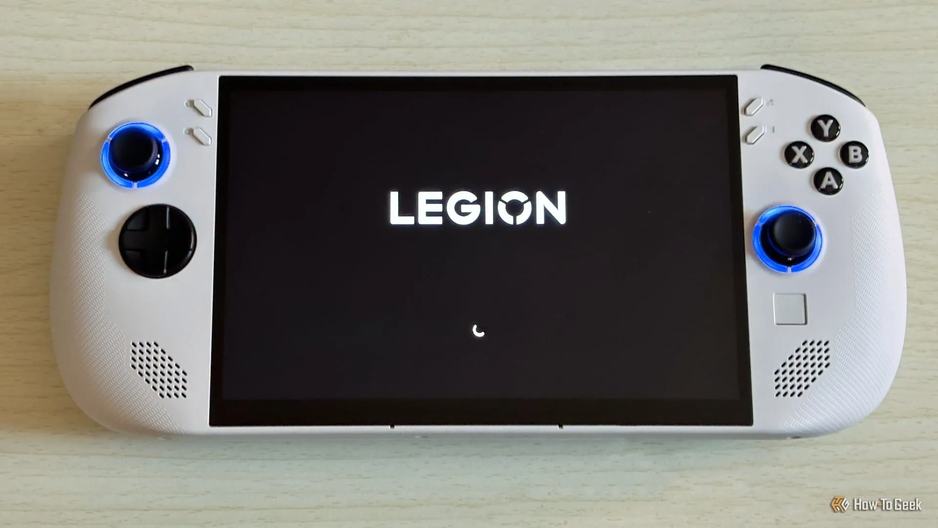 Màn hình khởi động của Lenovo Legion Go S, một trong những thiết bị chơi game cầm tay đang gây chú ý.