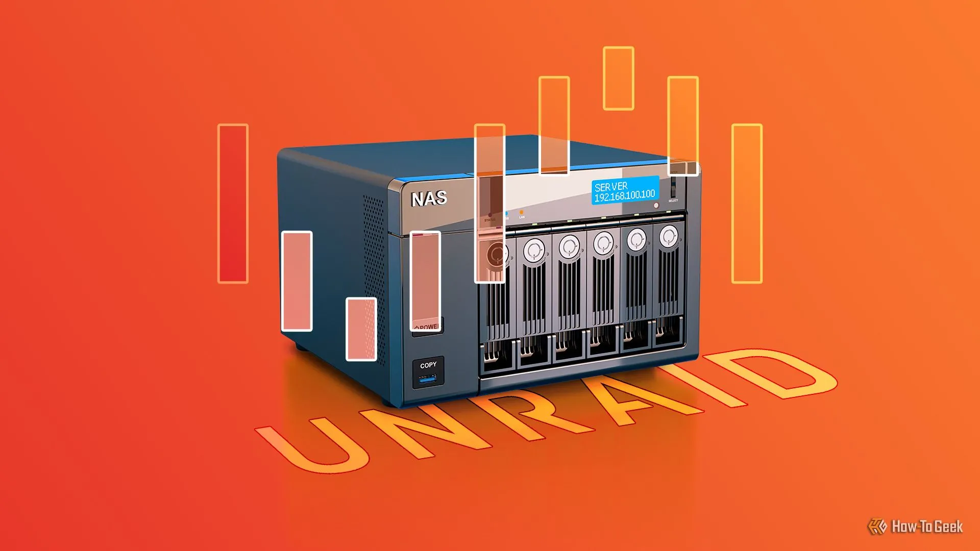 Máy chủ NAS chạy Unraid, nền tảng hệ điều hành cho phép quản lý và sao lưu dữ liệu hiệu quả.
