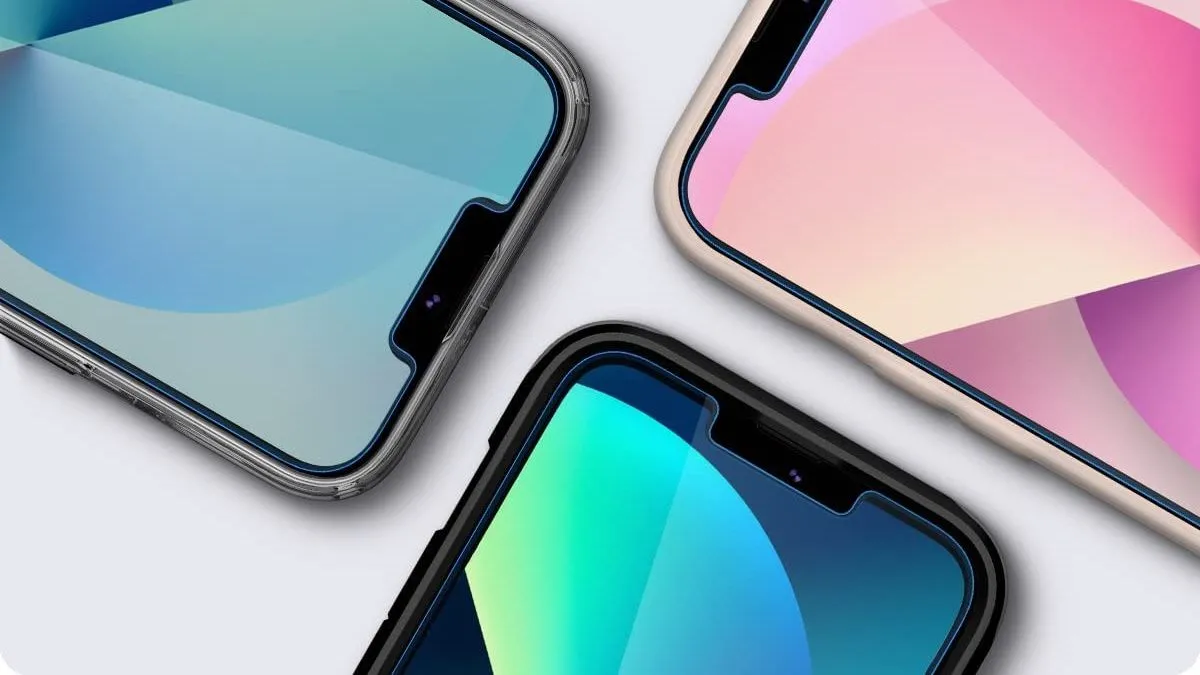 Miếng dán màn hình cường lực Spigen bảo vệ iPhone 14