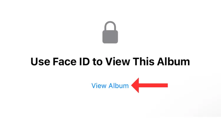 Nút &quot;Xem Album&quot; để truy cập ảnh ẩn trong ứng dụng Ảnh iPhone