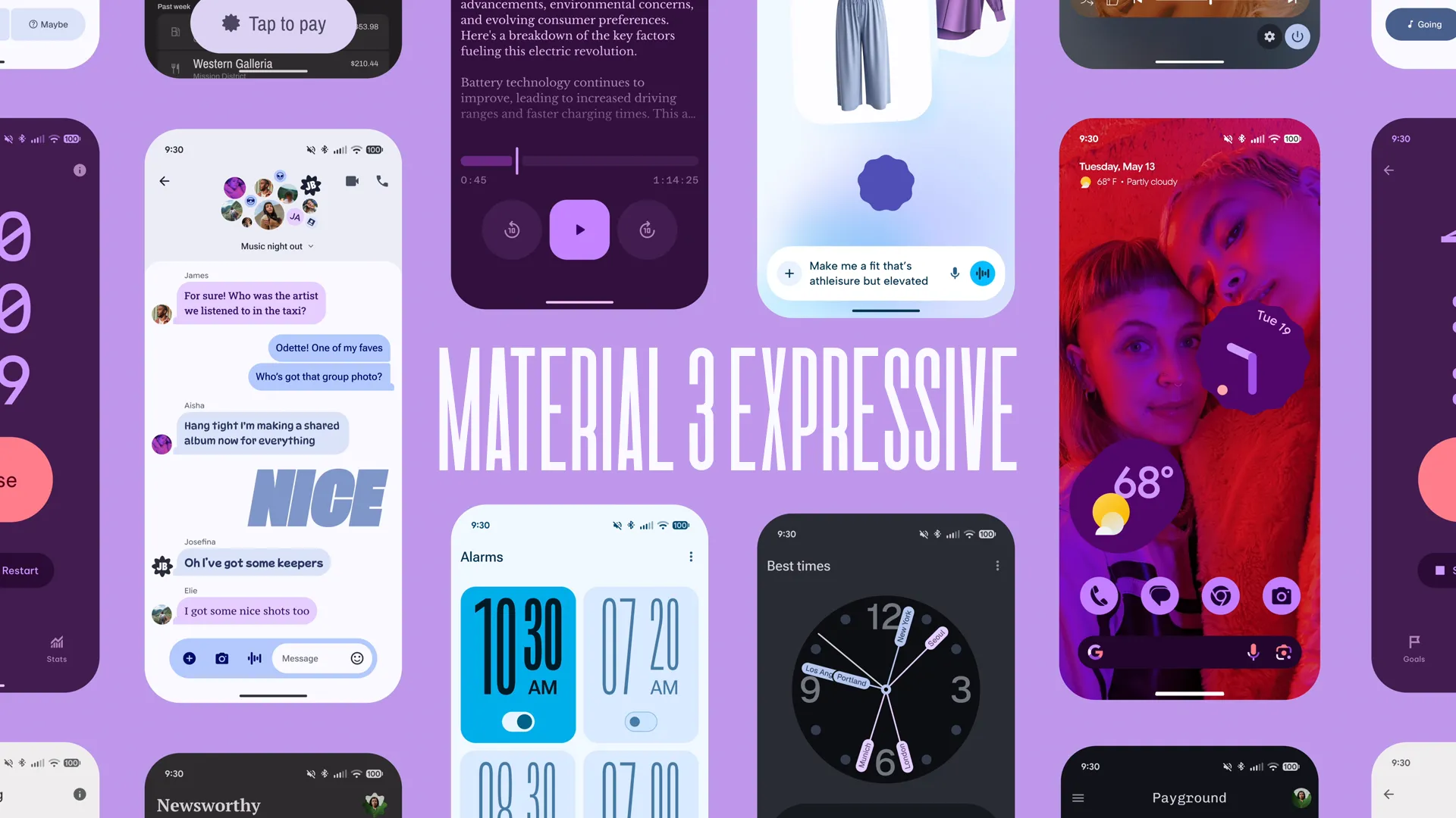 Thiết kế Material 3 Expressive của Google