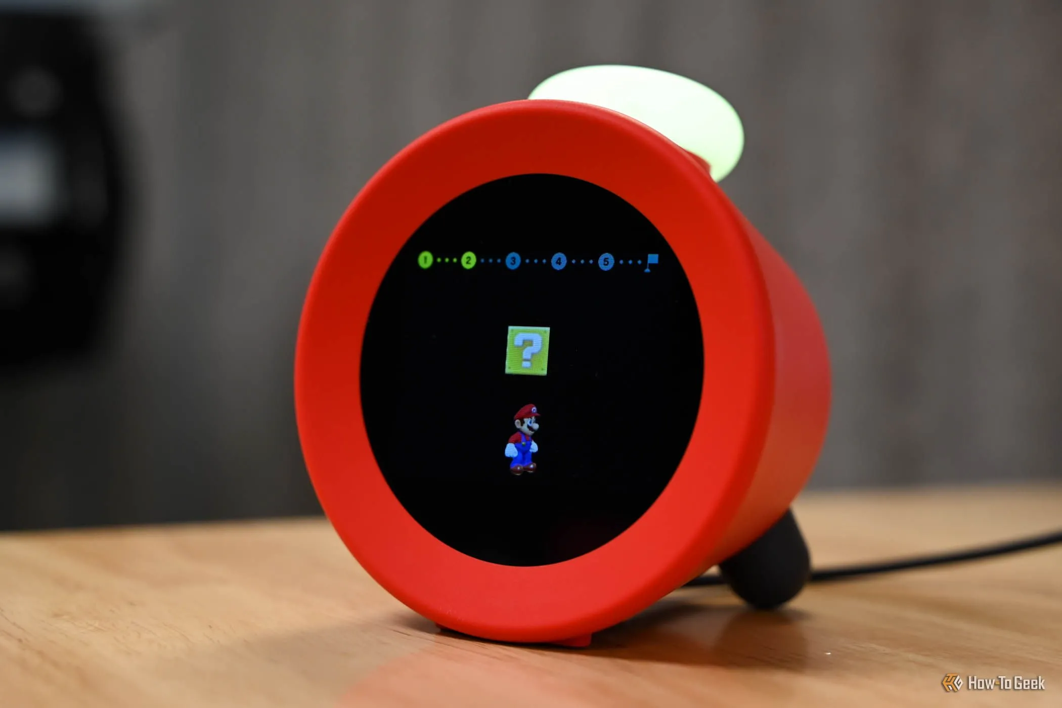 Thiết lập cài đặt trên đồng hồ Nintendo Alarmo