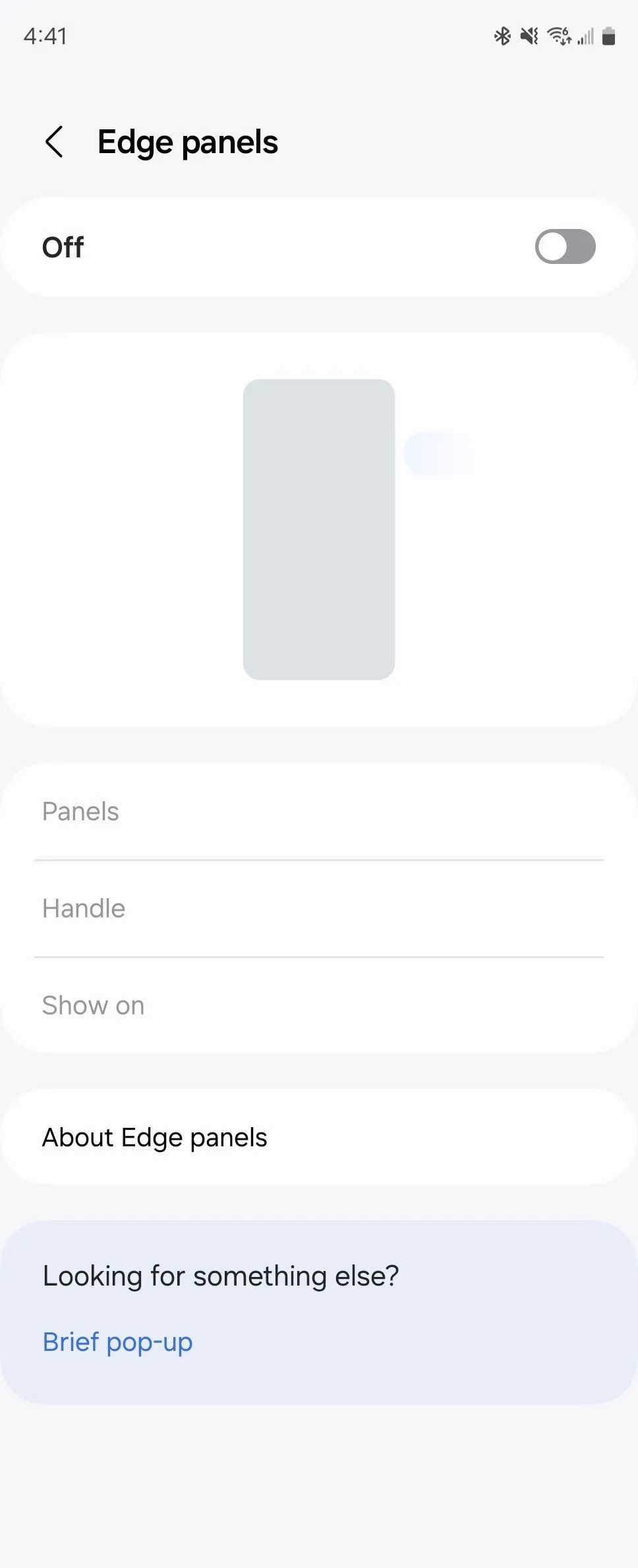 Cài đặt Edge Panels được kích hoạt trên một thiết bị Galaxy Z Fold 6.