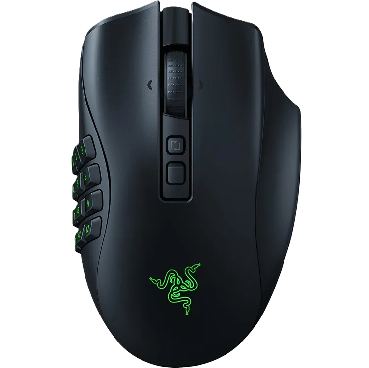 Chuột gaming không dây Razer Naga V2 Pro với module nút bên có thể thay thế, phù hợp cho người thuận tay trái và phải