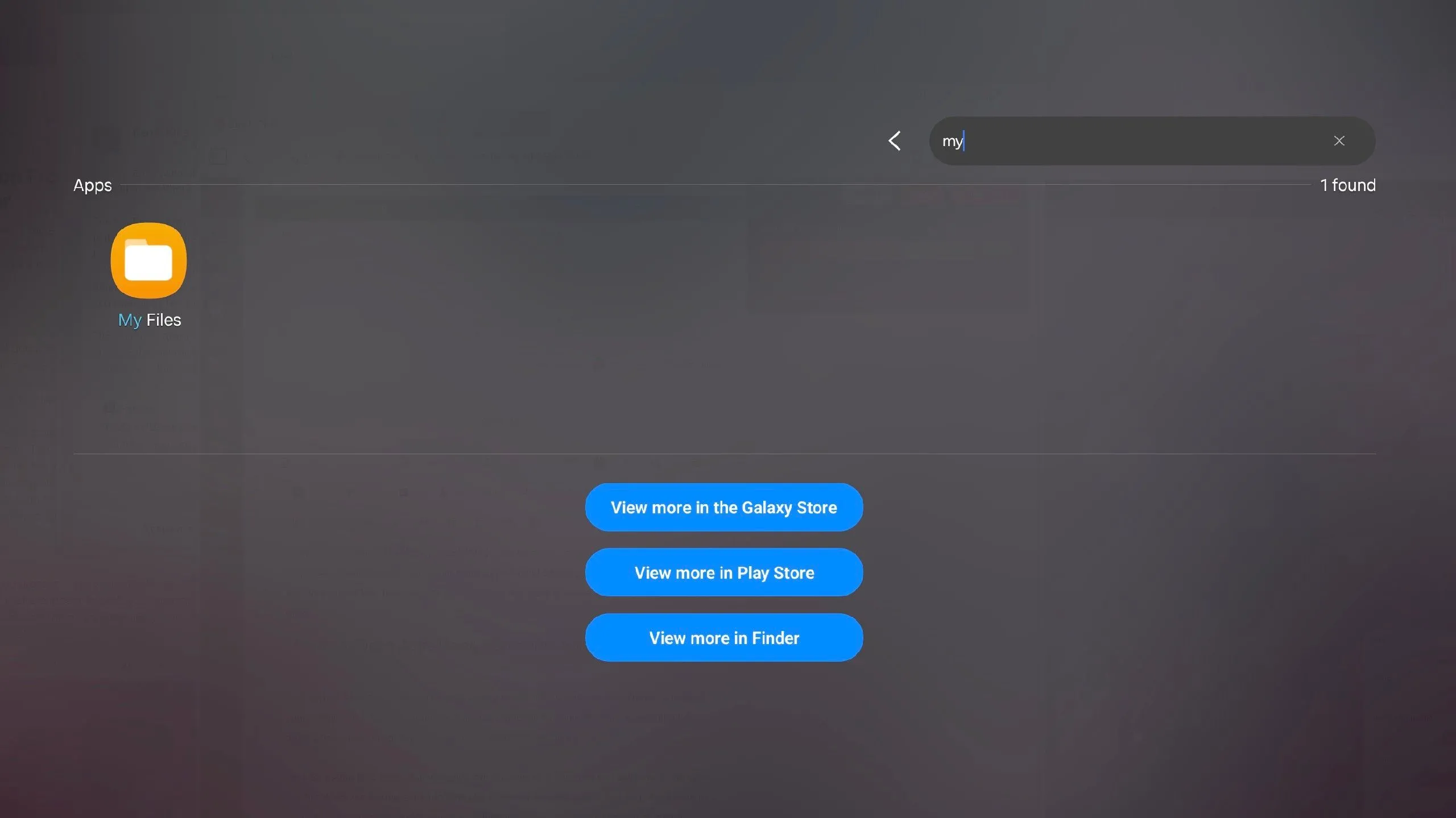 Minh họa việc tìm kiếm và khởi chạy ứng dụng bằng phím tắt trên Samsung DeX, thể hiện sự hiệu quả.