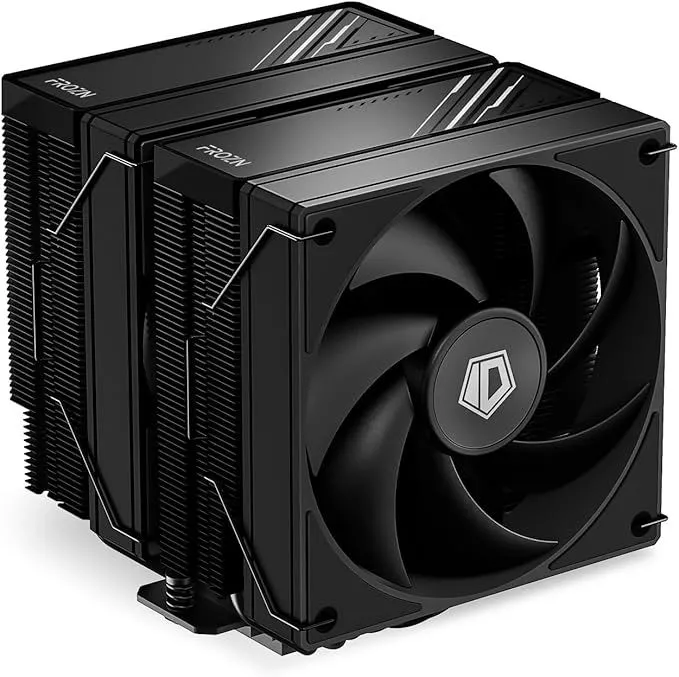 Tản nhiệt khí ID-COOLING FROZN A620 dual-tower màu đen, một giải pháp làm mát hiệu quả cho CPU với khả năng tản nhiệt lên đến 270W TDP.